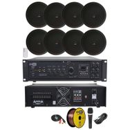 Lastvoice Black Maxx Paket+4 Tavan Hoparlörü+6 Bölgeli Amfi Ses Sistemi Paketi