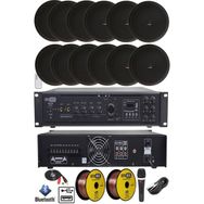 Lastvoice Black Maxx Paket+6 Tavan Hoparlörü+6 Bölgeli Amfi Ses Sistemi Paketi