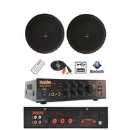 Lastvoice Black Small-4 Tavan Hoparlör ve Anfi Ses Sistemi Paketi