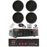 Lastvoice Black Small-5 Tavan Hoparlör ve Anfi Ses Sistemi Paketi