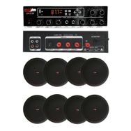 Lastvoice Black Small-7 Tavan Hoparlör ve Anfi Ses Sistemi Paketi