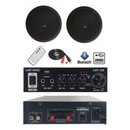 Lastvoice Black Small Paket-1 Tavan Hoparlör ve Anfi Ses Sistemi Paketi