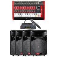 Lastvoice Bronz Paket-3 Profesyonel Ses Sistemi Mikser Hoparlör Ekipman Seti
