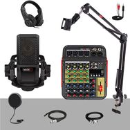 Lastvoice Rec Paket-3 Stüdyo Kayıt Paketi MX-2020 Mikrofon Phantomlu Stand Filtre Mikser Kulaklık