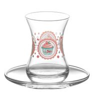 Lav Cupcake 12'li Çay Seti