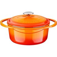 Lava 24 cm Turuncu Döküm Yuvarlak Tencere