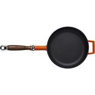 Lava 24 CM Turuncu Metal Saplı Döküm Kızartma Tavası