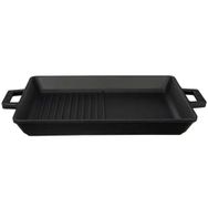 Lava 26x32 cm Metal Kulplu Hibrit Döküm Izgara Tava