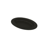 Lava 32x23 cm Siyah Döküm Oval Döner Kebap Tabağı