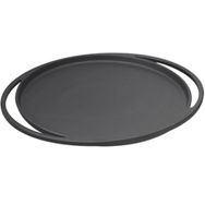 Lava Ahşap Altlıklı 28 cm Döküm Demir Yuvarlak Pizza Krep Pankek Tavası