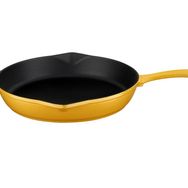 Lava Döküm Demir Yekpare Saplı Spring Serisi Çap 28 cm Sarı Döküm Yuvarlak Kızartma Tavası