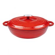 Lava Döküm Kırmızı 28 cm Karnıyarık Tenceresi