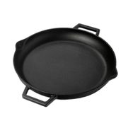 Lava Döküm Yuvarlak Metal Kulplu 26 cm Siyah Kızartma Tavası