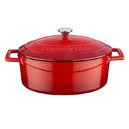 Lava Flok 27 cm Kırmızı Oval Tencere