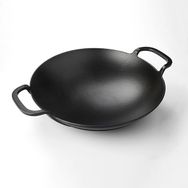 Lava LV ECO WOK 38 38 cm Metal Kulplu Siyah Döküm Wok Tava