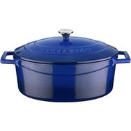 Lava Mavi Metal Oval Döküm 3.91 lt 27 cm Tencere
