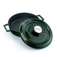 Lava Metal Premium Serisi 24 cm Majolik Yeşil Döküm Çok Amaçlı Tencere