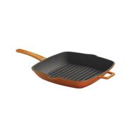 Lava Metal Saplı 28x28 cm Turuncu Izgara Tava