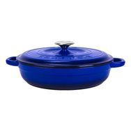 Lava New Heritage Serisi 28 cm Mavi Döküm Yuvarlak Çok Amaçlı Yayvan Tencere