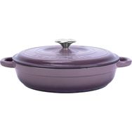 Lava New Heritage Serisi 28 cm Mor Döküm Yuvarlak Çok Amaçlı Yayvan Tencere