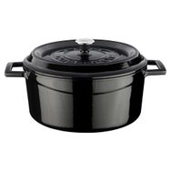 Lava Trendy 32 cm Siyah Yuvarlak Tencere