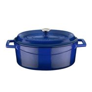 Lava Trendy Serisi 21x27 cm Mavi Döküm Oval Tencere