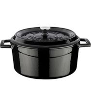 Lava Trendy Siyah 24 cm Yuvarlak Tencere