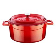 Lava Yuvarlak 24 cm Kırmızı Tencere