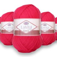 Lavita 4021 Yarn Gonca 5 Adet El Örgü İpi