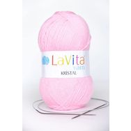 Lavita 4027 Açık Pembe Yarn Kristal El Örgü İpi