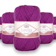 Lavita 5109 Yarn Gonca 5 Adet El Örgü İpi