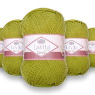 Lavita 8113 Yarn Gonca 5 Adet El Örgü İpi