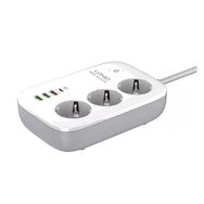 Ldnio SEW3452 Beyaz USB + PD + 220V Priz 7 Girişli 30W Şarj Adaptörü ve Şarj Aleti