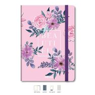 Le Color 17 x 24 cm Kareli Pembe Çiçekli Defter