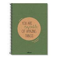 Le Color 2015074/3 Yeşil A4 Eco Kraft Spiralli Düz Defter