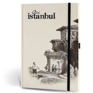Le Color Eski İstanbul Journal Çizgili Lastikli Konak Defter
