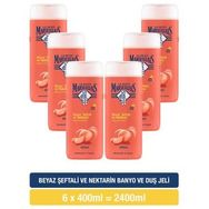 Le Petit Marseillais 6x400 ml Beyaz Şeftali ve Nektarin Duş Jeli