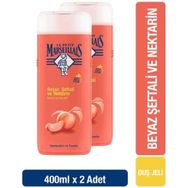 Le Petit Marseillais Beyaz Şeftali ve Nektarin 400 ml 2'li Duş Jeli