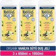 Le Petit Marseillais Vanilya Sütü 3x650 ml Duş Jeli