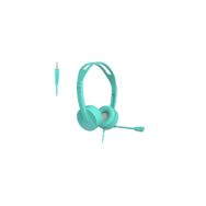Lecoo HT106 Mikrofonlu Kablolu 3.5 mm Jacklı Turkuaz Kulak Üstü Kulaklık