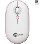 Lecoo WS212 Beyaz Pembe 1600 DPI USB Kablosuz Mouse