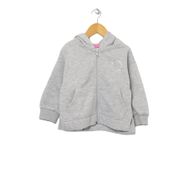Lee Cooper 221 LCG 241004-7201 Gri Melanj Kapüşonlu Taşlı Kız Çocuk Sweatshirt