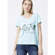 Lee Cooper 222 LCF 242011 Mint Baskılı Kadın T-shirt