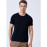 Lee Cooper 222 LCM 242054 Twingo Bisiklet Yaka Slim Fit Pike Desenli Lacivert Erkek T-shirt