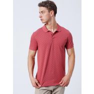 Lee Cooper 222 LCM 242060 Polite Desenli Gül Kurusu Erkek Polo T-Shirt