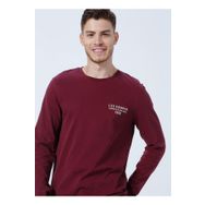 Lee Cooper 231 LCM 242006 RENZO O Yaka Baskılı Bordo Erkek T-shirt