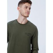 Lee Cooper 231 LCM 242006 RENZO O Yaka Baskılı Haki Erkek T-shirt