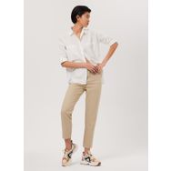 Lee Cooper 232 LCF 241001 Düz Bej Mindy Kadın Gömlek