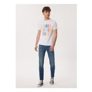 Lee Cooper 232 LCM 242003 FERGUS Bisiklet Yaka Beyaz Erkek T-shirt