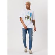 Lee Cooper 232 LCM 242007 SOHO Bisiklet Yaka Beyaz Erkek T-shirt